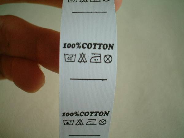 画像: 42個COTTON100%洗濯＊表示タグ♪巾1.9cm